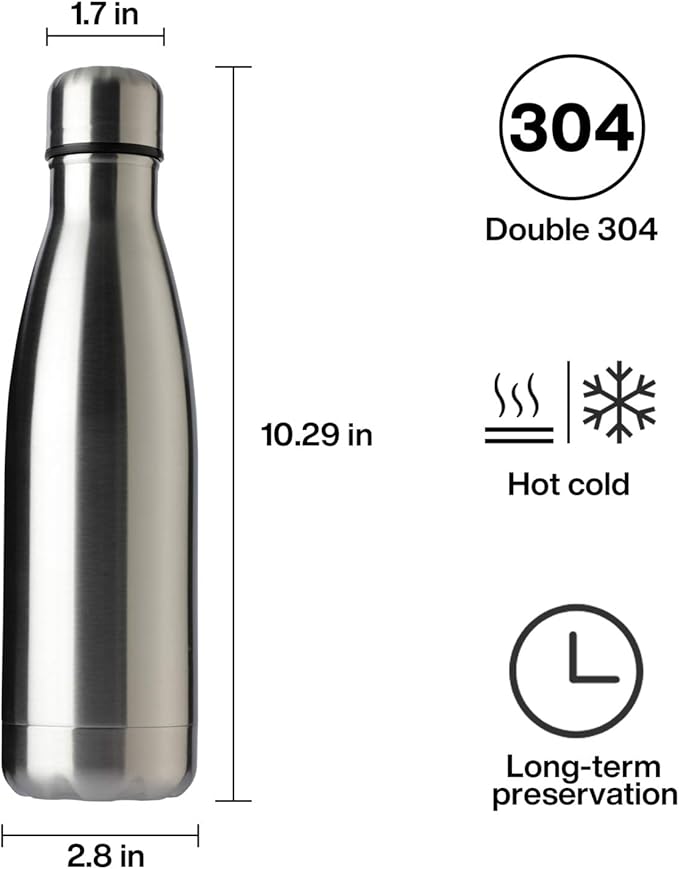 MEWAY 17oz Sport Water Bottle Vacuum Insulated Stainless Steel Leak-Proof - Image 7