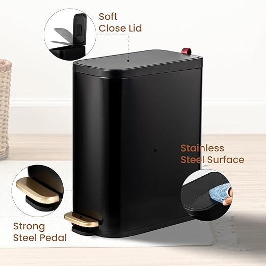 BETHEBEST Bathroom Trash Can - Image 2