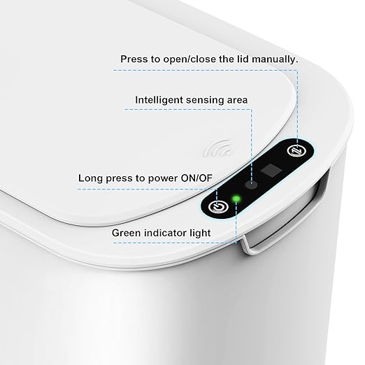 Cesun Motion Sensor Trash Can, 5 Gallon Automatic Bathroom Garbage Can - Image 5