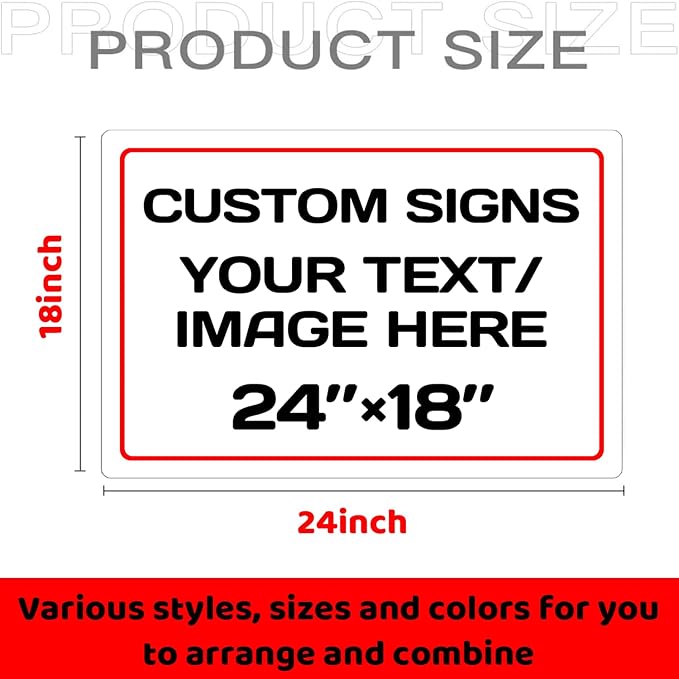 Personalized signs, Aluminum Weatherproof Metal Sign, Optional reflective - Image 2