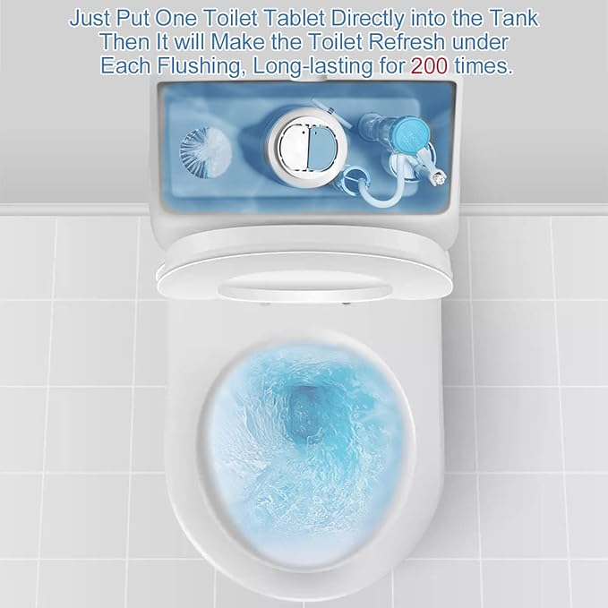 KIISIISO Toilet Bowl Cleaner Tablets, 12 PACK Commercial Household Bathroom - Image 4