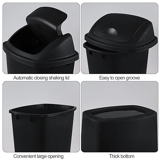 10 Gallon Plastic Garbage Bin - Image 3