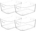 Small Clear Plastic Storage Bins, Fridge Organizer, Cabinet Organizers by CONTROLKITCHEN