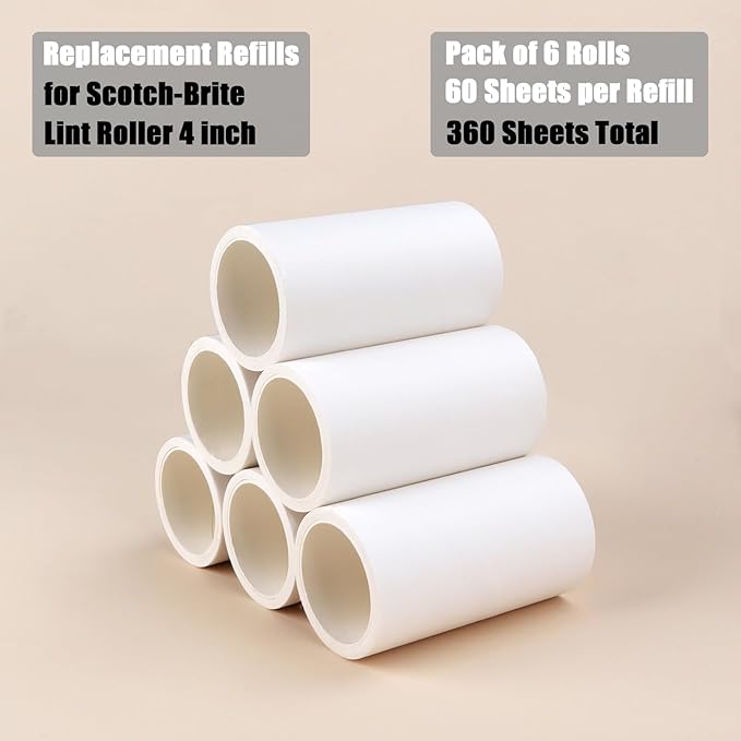 4 inch Lint Roller Refills Only Compatible - Image 3