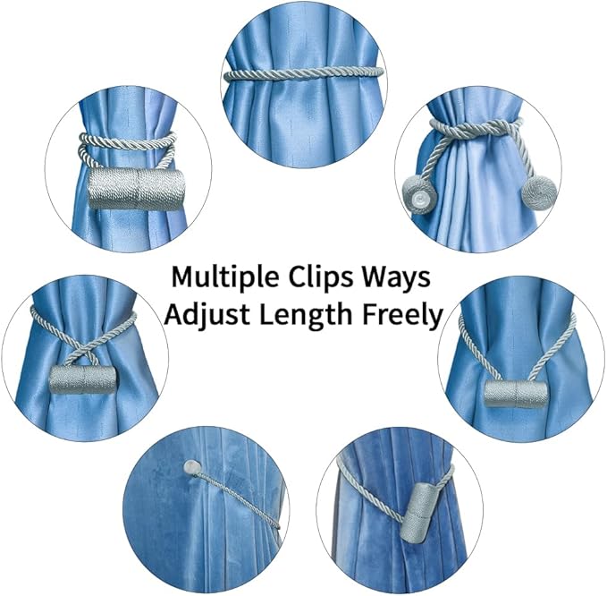 18 Inch Strong Magnetic Curtain Tiebacks, Curtain Holdbacks Modern Upgrade - Image 7
