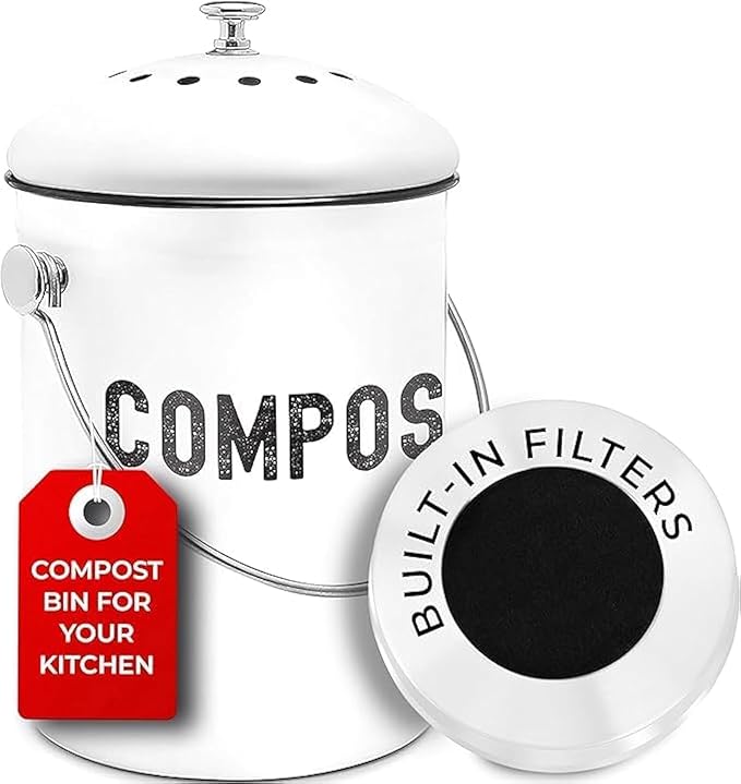 EPICA Countertop Compost Bin Kitchen | 1.3 Gallon | Odorless Composting Bin - Image 2