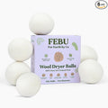 FEBU Wool Dryer Balls, XL | 100% New Zealand Wool | Natural, Reusable Fabric by FEBU