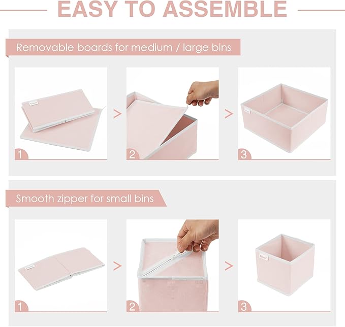 8 Pack Underwear Drawer Organizer, Drawer Organizer Clothes, Foldable Cloth - Image 4