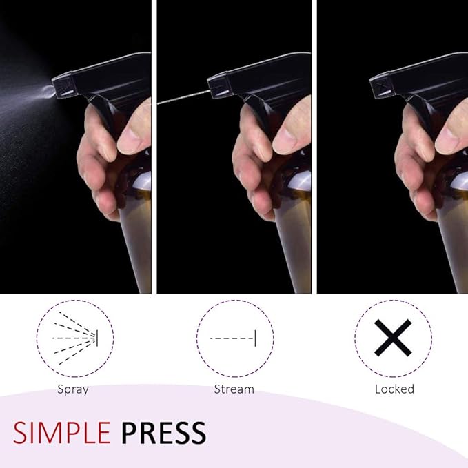 AMORIX 24PCS Trigger Sprayer Black Spray Top - Image 4