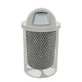 COATEDOUTDOORFURNITURE RDT-Gry Heavy Duty 32 Gallon Round Trash Receptacle by CoatedOutdoorFurniture