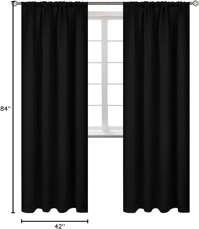 BGment Thermal Insulated Blackout Curtains 84 Inches Long - Image 8