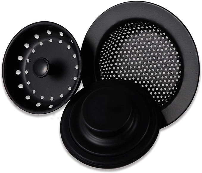 3 PCS Kitchen Sink Stopper Strainer, Anti-Clogging Stainless Steel Sink by Gionfe