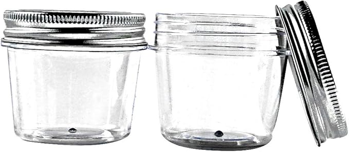 novelinks 4 Ounce Clear Plastic Jars Containers - Image 5