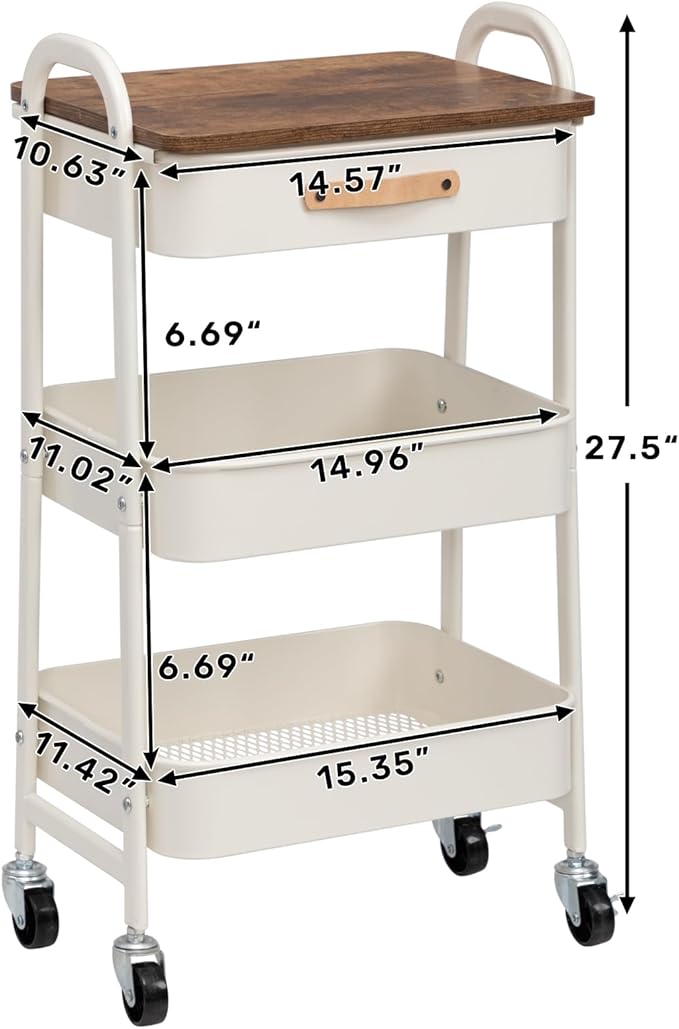 AGTEK Rolling Organizer Cart - Image 4