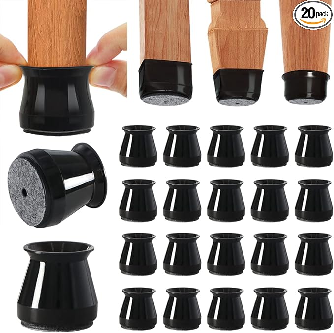BUMACO 20Pcs Chair Leg Floor Protectors Chair Leg Protectors by BUMACO