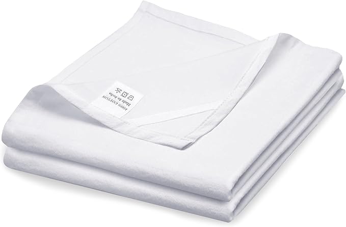 Flour Sack Towels| Tea Towel for Crafts| Kitchen Dish Cotton Blank Towel for by WHITEWRAP