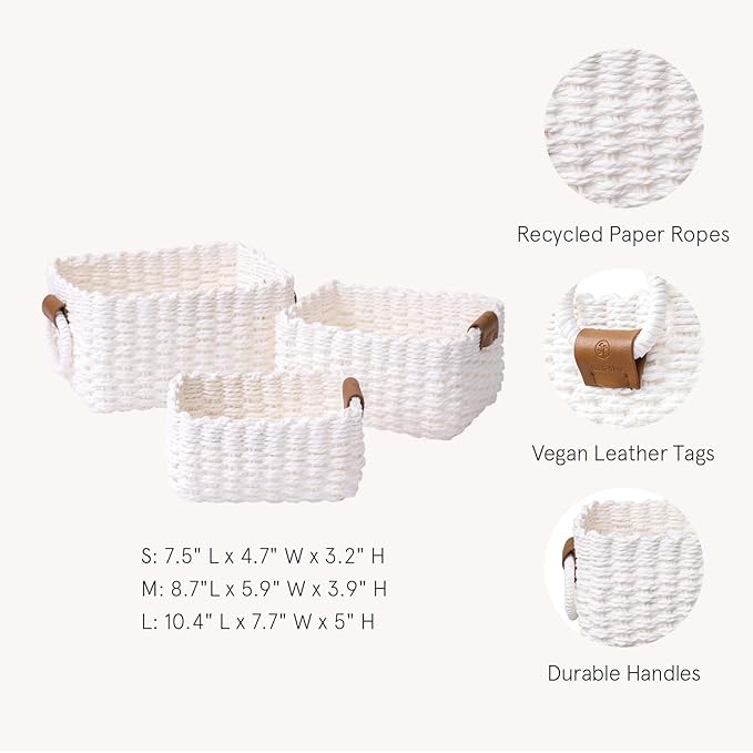 LA JOLIE MUSE Woven Storage Baskets - Image 4