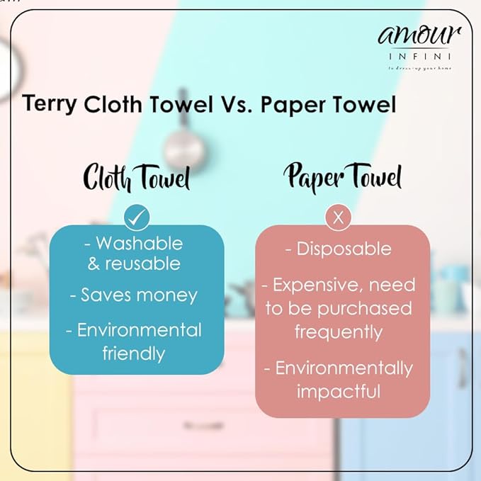 AMOUR INFINI Kitchen Towels Set of 4 - Image 6