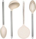 Beille 4pc Cream Wheat Straw Cooking Spoons Kitchen Utensils Set Household by BEILLE