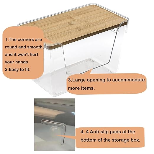 Trash Bag Holders with Bamboo Lids 2 Pack, Garbage Bag Dispenser with Lid - Image 4