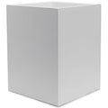 Matte White Square Small Trash Can, 2 Gallons / 7.5L Garbage Can, Waste Basket by YEWDesign