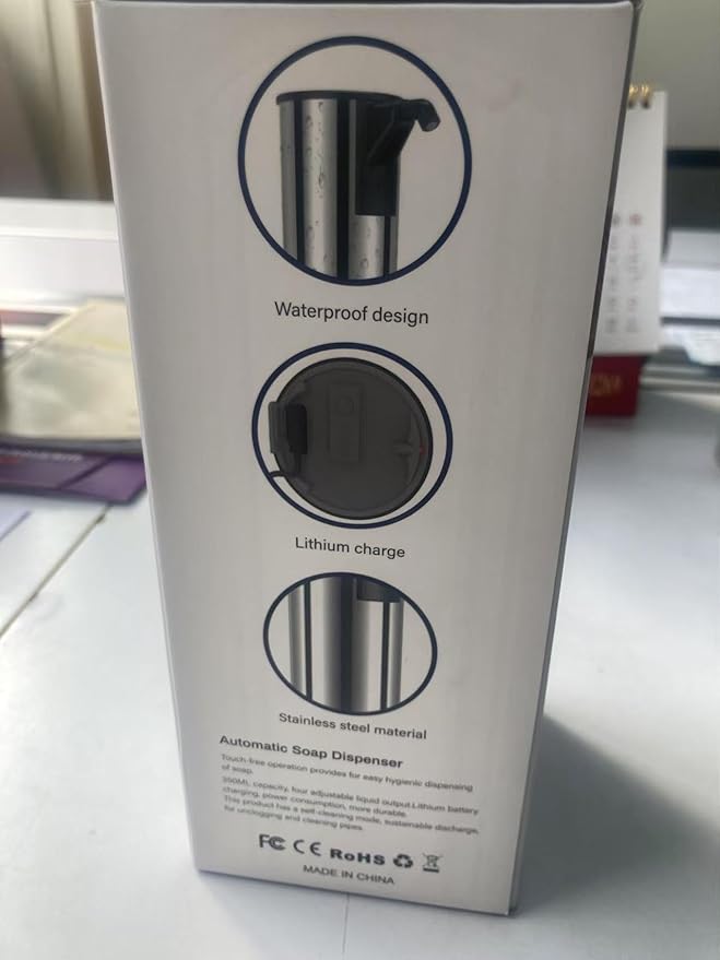 Automatic Soap Dispenser Touchless 11.8oz/350ml Four-Level Adjustable Dispenser - Image 10