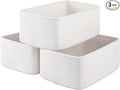 3 Pack Small Storage Baskets for Organizing, Cute Woven Decorative Gift Baskets by OIASKET