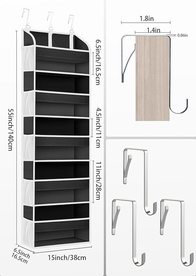 2 Pack Over The Door Storage Organizer - Image 5
