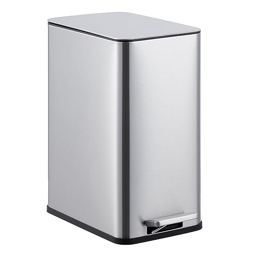 2.6 Gallon Kitchen Trash Can, Stainless Steel Garbage Can by Unknown