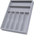 Bellsal Grey Utensil Organizer 12.5 Inch Silverware Tray by Bellsal