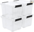 Zopnny 50 Quart 4 Pack Plastic Storage Container by Zopnny