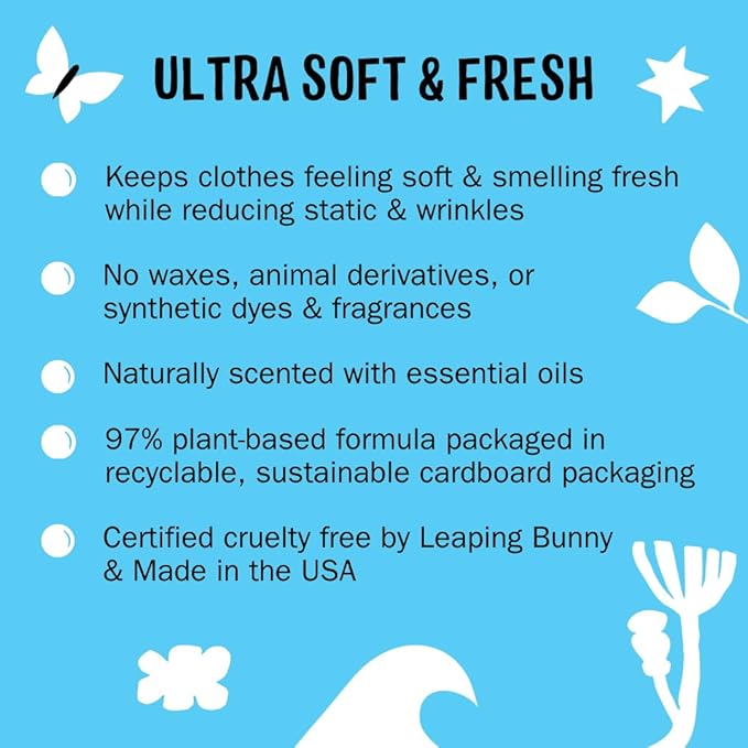 Molly's Suds Fabric Softener Dryer Sheets - Image 3