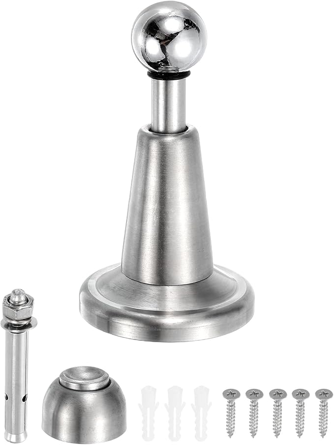 uxcell Magnetic Door Stopper, 304 Stainless Steel Magnetic Door Stop Catch by uxcell