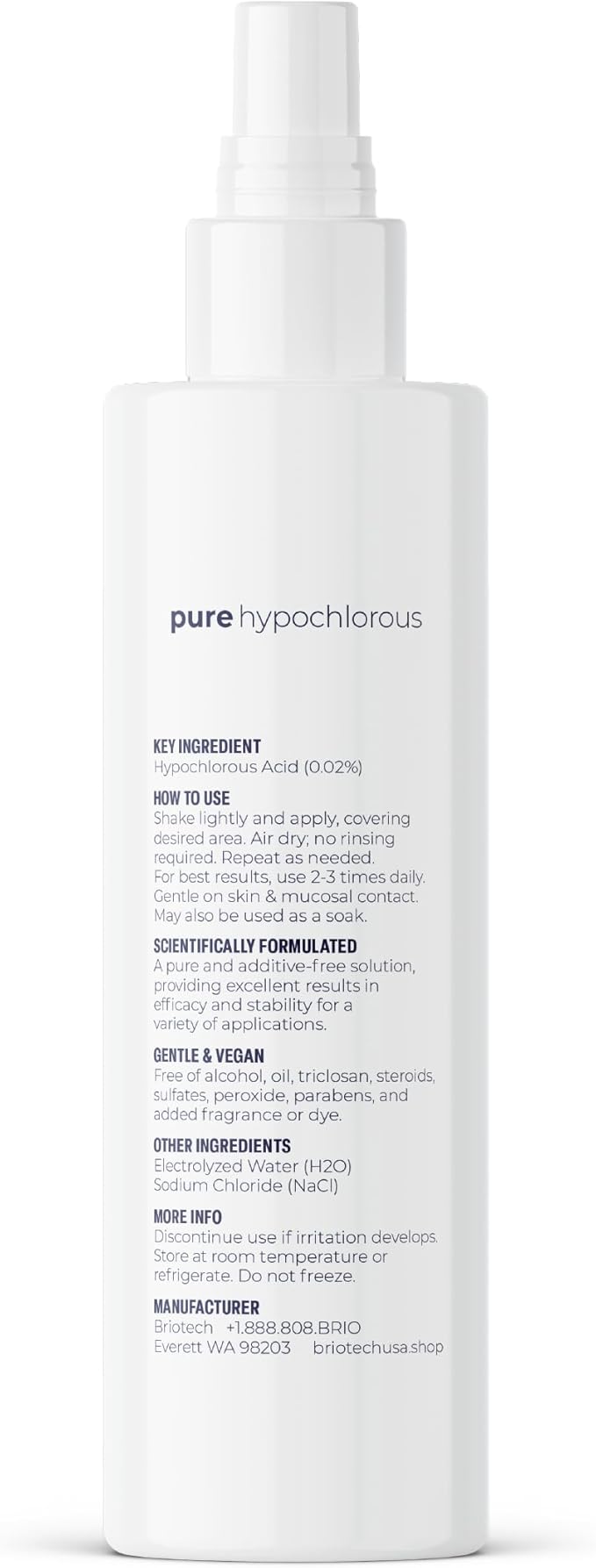 BRIOTECH Pure Hypochlorous Acid Spray and Cleanser, Original Premium HOCl - Image 9