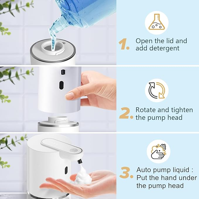 Automatic Liquid Soap Dispenser Bathroom Kitchen, Dish Liquid Soap - Image 4