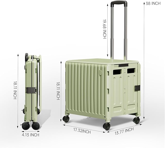 Heavy Duty Rolling Cart for Stairs：Collapsible Utility Crate - Image 4