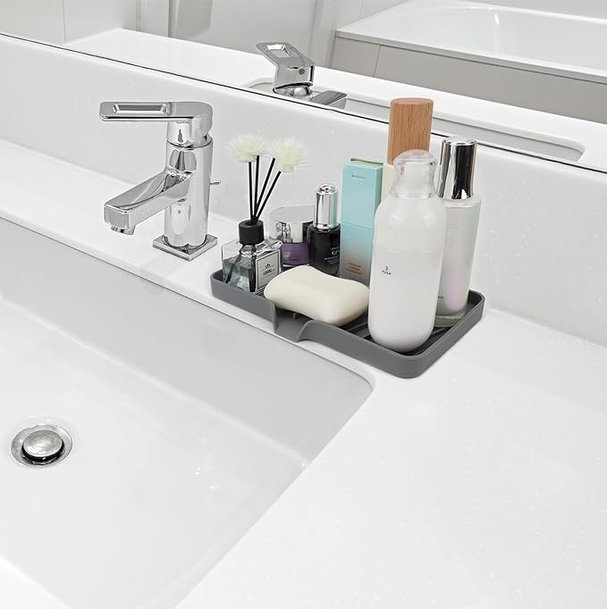 YASMEN Silicone Bathroom Soap Dishes, Sink Sponge Holder - Image 7