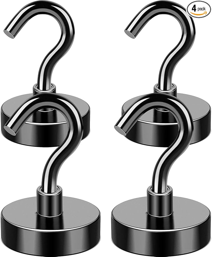 MIKEDE Magnetic Hooks, 40LB+ Heavy Duty Magnet Hooks by MIKEDE