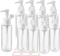 10 Pack 3.4 Oz/100ml Travel Pump Bottle TSA Approved Empty Plastic Pump Bottles by wowang