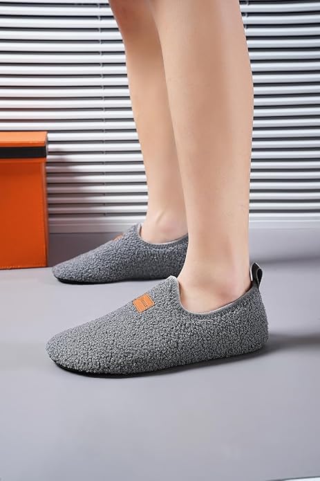 Adult Indoor House Slippers Socks Lightweight Non Slip Grip House Home Shoes - Image 6
