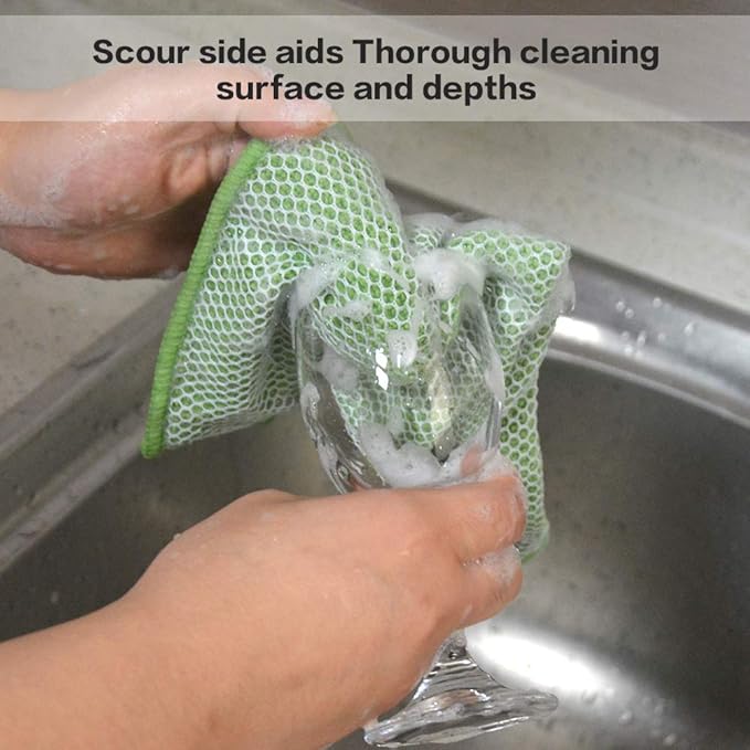 SINLAND Microfiber Dish Cloth for Washing Dishes Dish Rags Best Kitchen - Image 5