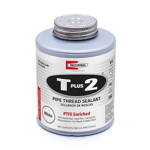 Rectorseal 23431 Pint Brush Top T Plus 2 Pipe Thread Sealant - Image 2