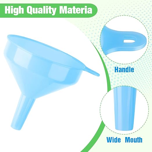 Honeydak 24 Pcs Multi-Purpose Plastic Funnels 4.7 Inch Wide Mouth Funnels - Image 3