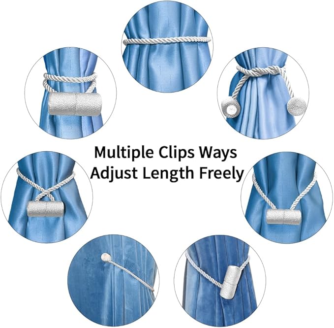 18 Inch Strong Magnetic Curtain Tiebacks, Curtain Holdbacks Modern Upgrade - Image 4