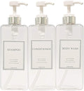 Modern Design Large 27 oz Shampoo and Conditioner Dispensers by HARRA+HOME