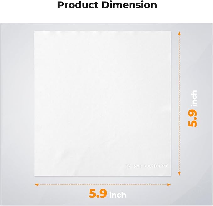 K&F CONCEPT 10 Pack Microfiber Cleaning Cloths，Washable Reusable 6x6in Vacuum - Image 4
