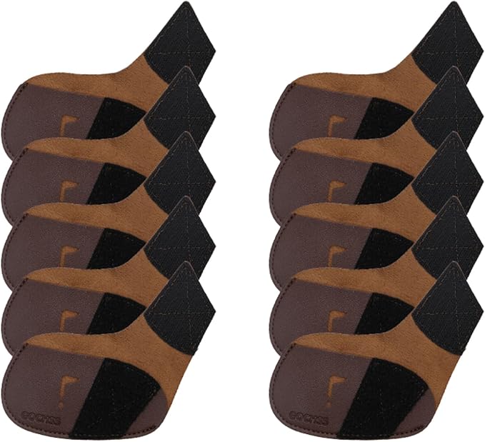 I Golf Iron Headcovers 10pcs PU Fit Both Right-Handed Clubs Golf Club Protector - Image 2