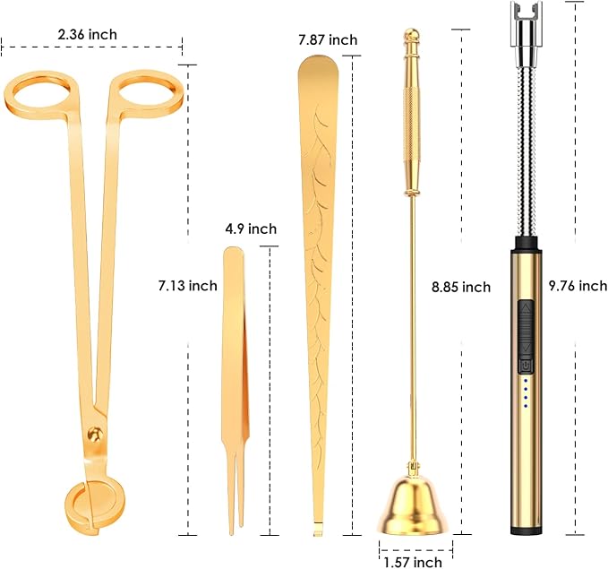 5 in 1 Candle Accessory Set, Candle Wick Trimmer Cutter, Candle Wick Dipper - Image 6