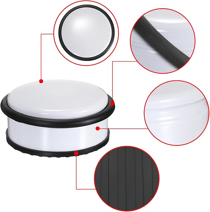 Sumnacon Heavy Duty Floor Door Stopper No Drill, Durability Stainless Steel - Image 4