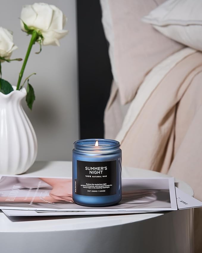 M&SENSE Summer's Night Scented Candle, All Natural Soy Wax Clean Non Toxic - Image 7